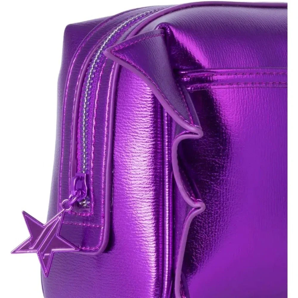 Jeffree Star Cosmetics - Metallic‎ Purple Bat Wing Makeup Bag - *NWT*